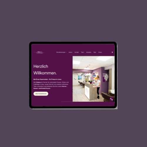 Webdesign Evas Haarmoden