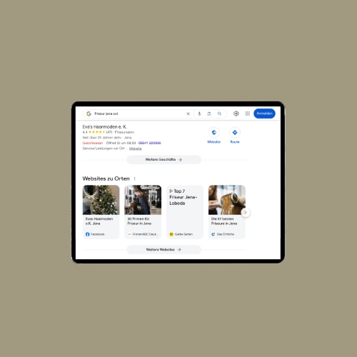 Google my Business und Social media Optimierung